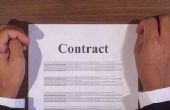Het ondertekenen van een juridisch Contract