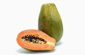 Wormen in Papaya Fruit