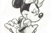 Hoe te trekken Minnie Mouse