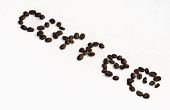 Het instellen van de vlek van koffie geverfd stoffen