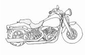Hoe teken je een motorfiets