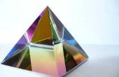 Kristallen prisma's die de beste regenbogen produceren