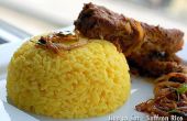 Het gebruik van saffraan rijst