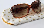 Leren naaien: DIY zonnebril geval