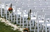 Etiquette voor huwelijk ceremonie stoelen