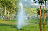 Het waterverbruik van gazon Sprinklers