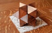 Hoe op te lossen van een 6-delige houten 3D puzzel ster