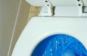 Verwijderen van blauwe Toilet Water uit de handen