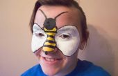 Hoe te schilderen een gezicht Bee voor Halloween