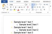Het wijzigen van de kleur van de opsommingstekens in Word-documenten