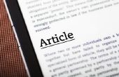 Hoe om te noemen artikelen afgedrukt uit het Internet in werken geciteerd pagina met behulp van de MLA-formaat