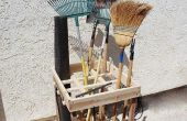 DIY Tuin gereedschap rek