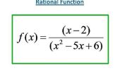 Hoe te weten het verschil tussen een verticale asymptoot, en een gat, in de grafiek van een rationale functie