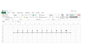 Hoe maak je een getallenlijn in Excel