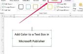 Kleur toevoegen aan een tekstvak in Microsoft Publisher