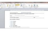 Hoe vul formulieren maken met Microsoft Word 2010