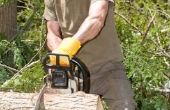 Hoe te splitsen van hout met een kettingzaag