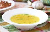 Het verbeteren van de smaak van soep in blik