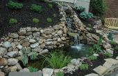 How to Build een watertuin met een waterval op een heuvel