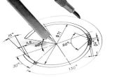 Hoe te berekenen van de straal van een cirkel van een snijlijn lijn