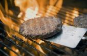 How to Cook Hamburgers boven een kampvuur