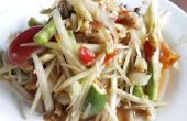 Hoe te eten gezonde Thais eten tijdens het eten