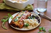 Vegetarische bataat zwarte bonen Enchilada recept