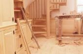 Hoe bouw ik een houten trap spoor op spiraal trap?