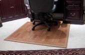 Hoe maak je een hard oppervlak Bureau mat voor een bureaustoel op tapijt