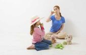 Moeder en dochter Tea Party ambachten en Games voor de jongere meisjes