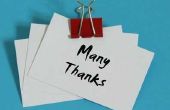 Lijst van manieren om te zeggen "Thank You"