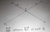 Hoe teken je kruisende lijnen in de meetkunde